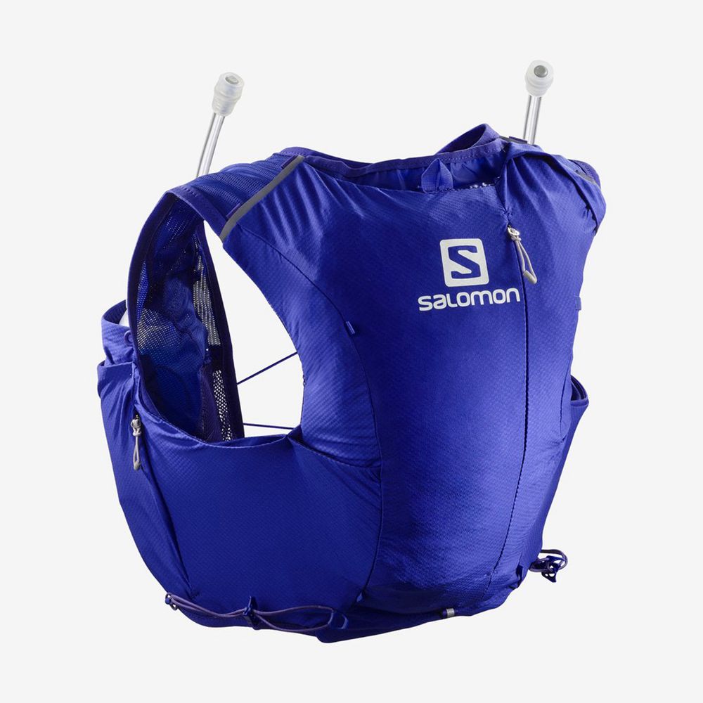 Salomon Singapore Womens Trail Running Packs - ADV SKIN 8 SET HYDRATION PACK Blue | 19270-TSQB